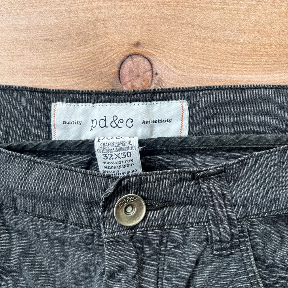 PD&C Charcoal Gray Trousers 32x30 - Picture 3 of 5
